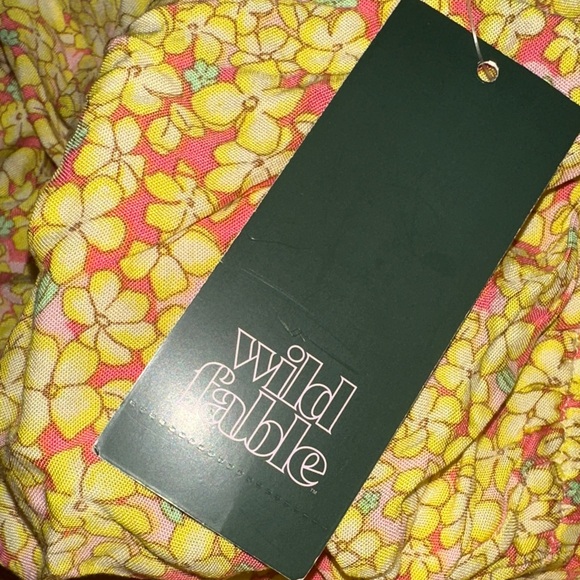 Wild Fable Yellow Floral Backless Dress - Picture 7 of 8